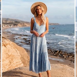 Vici Tie-Back midi/maxi dress